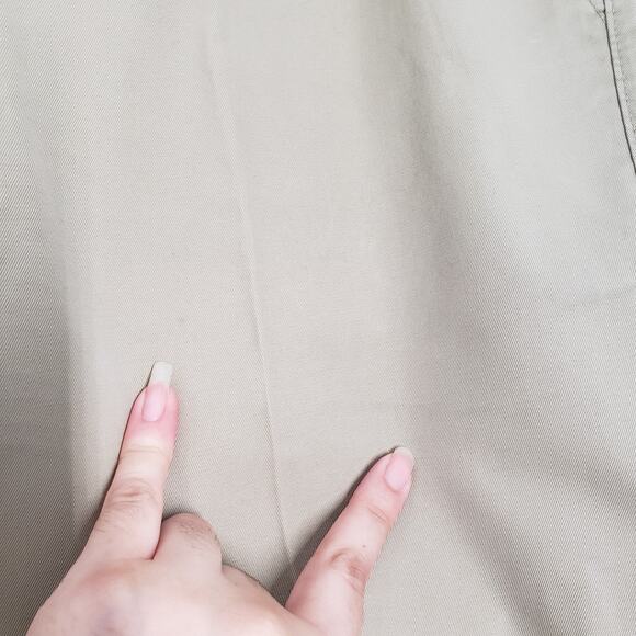 GAP Chino Khaki Pants 36x27 Mens Brown Straight Leg Relaxed Flat Front Cotton - Picture 13 of 16